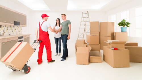 Professional Man With Van Gipsyhill service completing a secure delivery