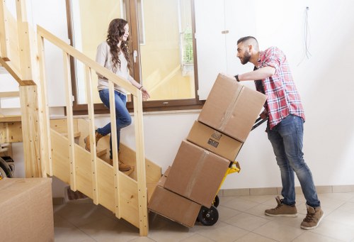 Local removals team protecting furniture during a Gipsy Hill move