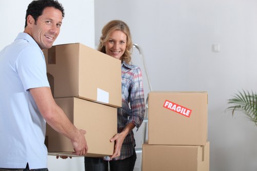 Preparation checklist and moving boxes ready for a Gipsy Hill home move