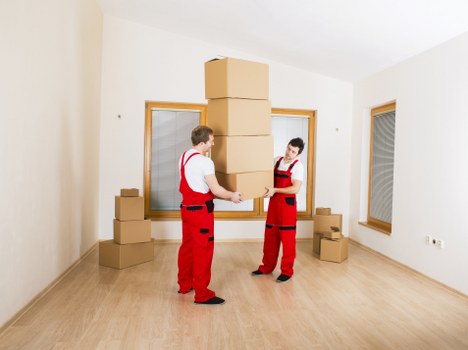 Loading commercial items for transport on a South London moving day