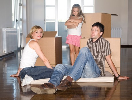 Professional moving team planning access and parking in south London
